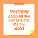 모야모야병 음식 대문사진